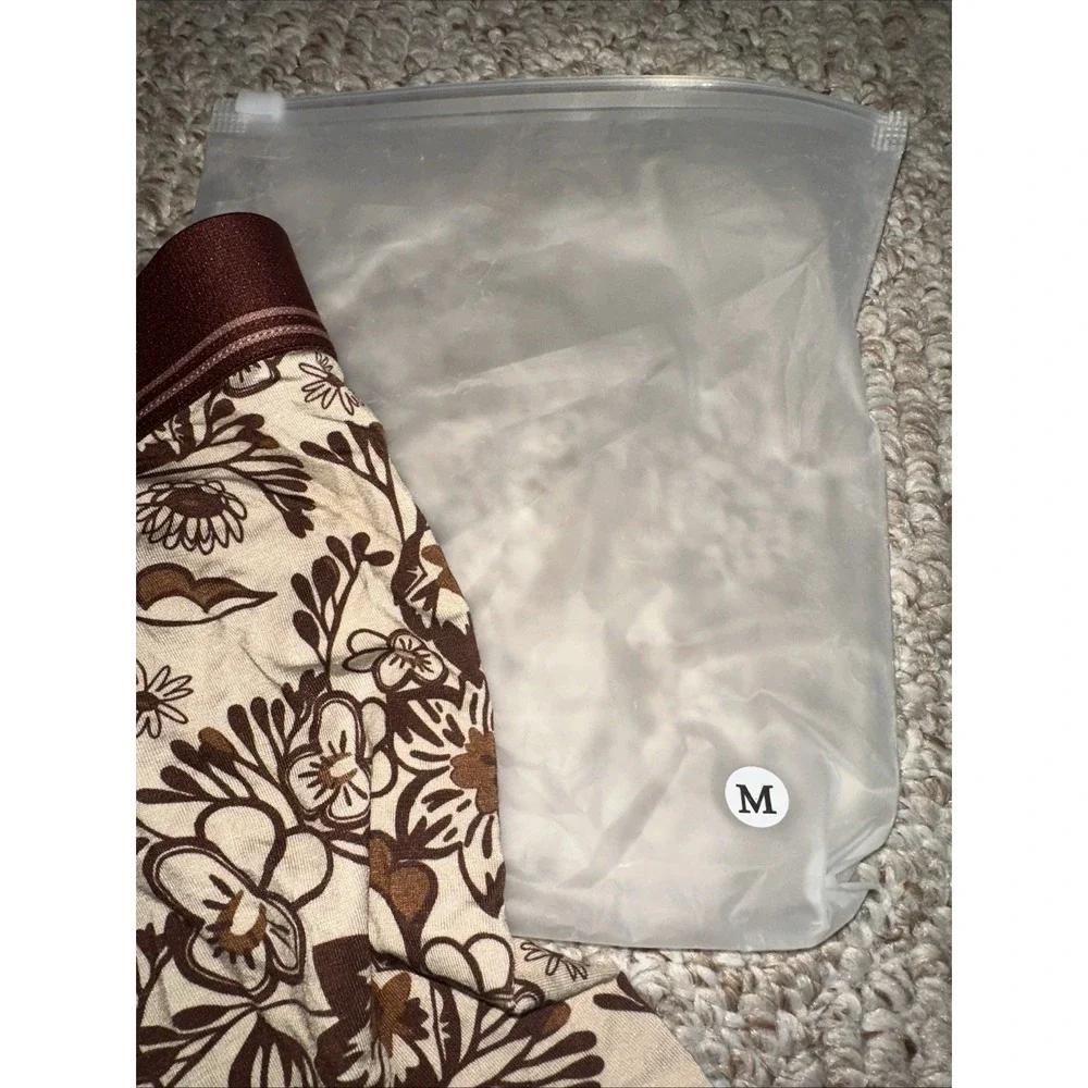Kumori‎ Men's Brief Brown Floral  , Size Medium NEW